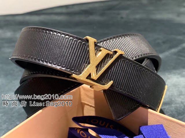 LV新款女士皮帶 路易威登橫棱紋腰帶 lv晚裝腰帶  jjp1275
